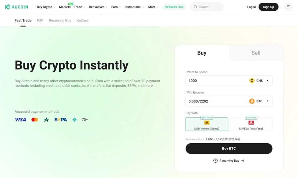 kukoin crypto trading platform ghana
