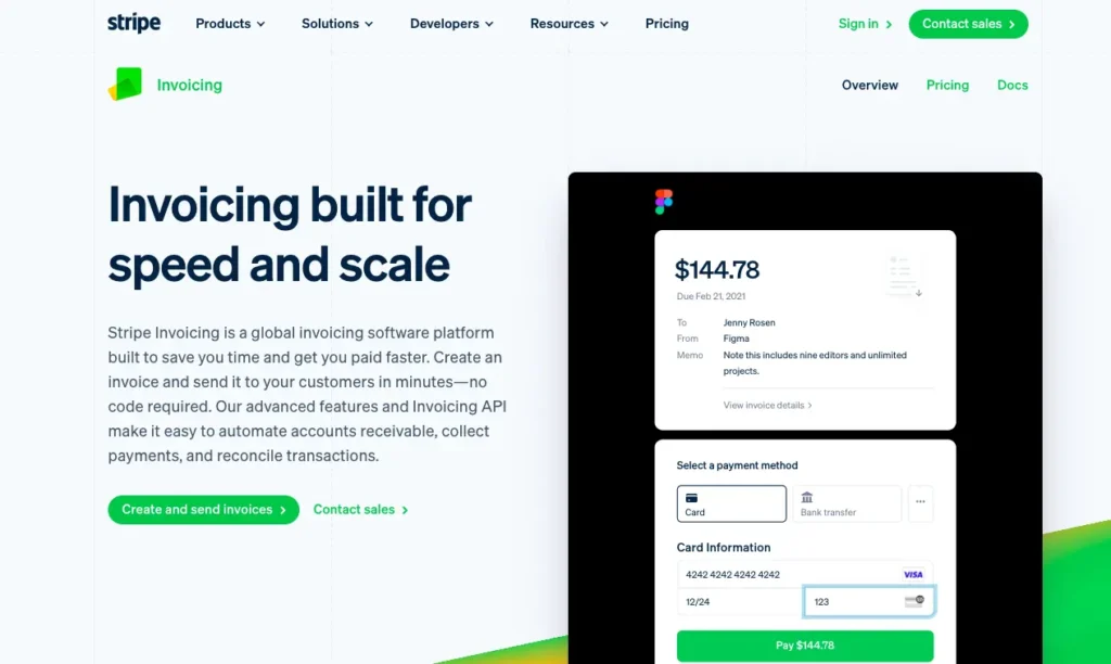 stripe invoice