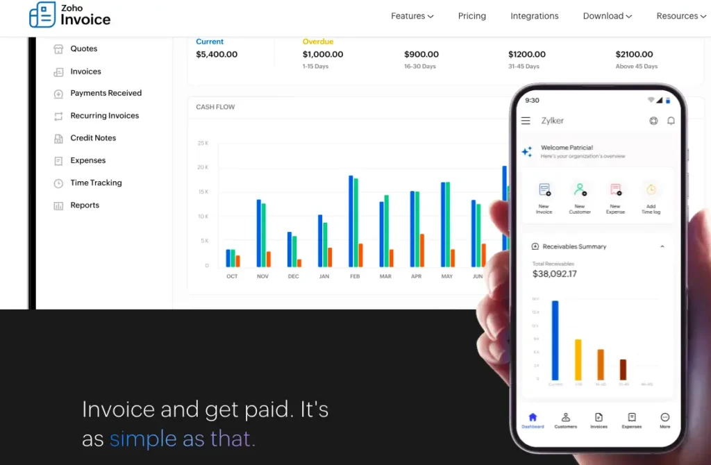 zoho invoice
