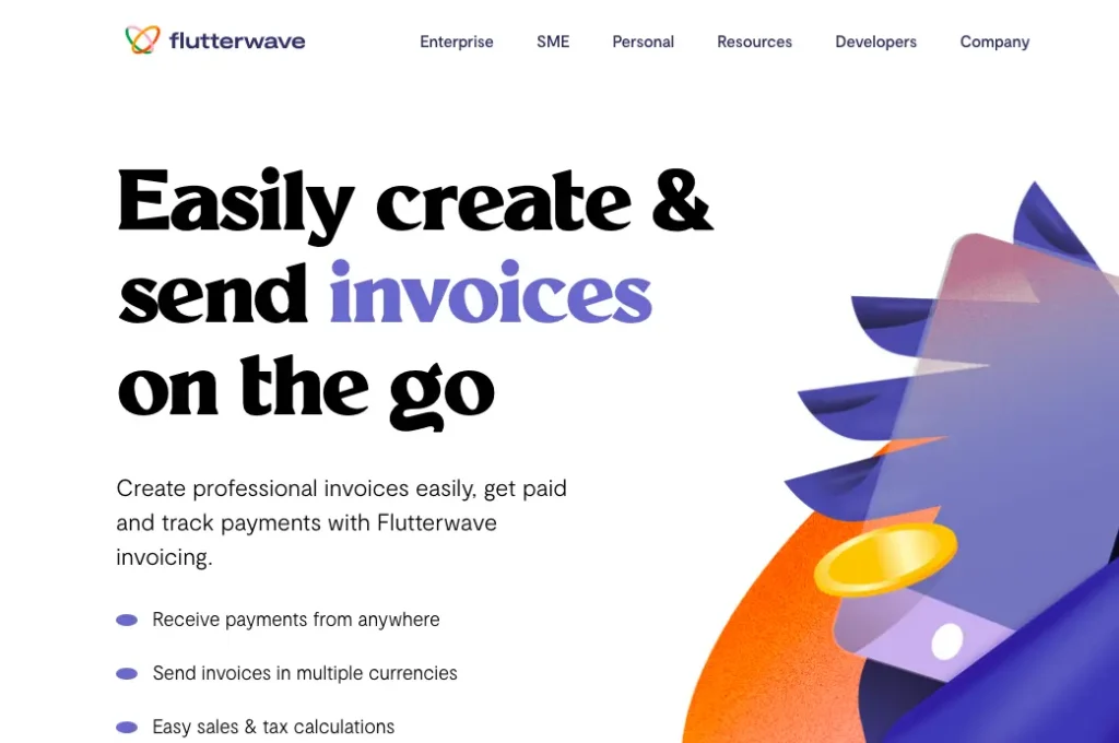 flutterwave invoice