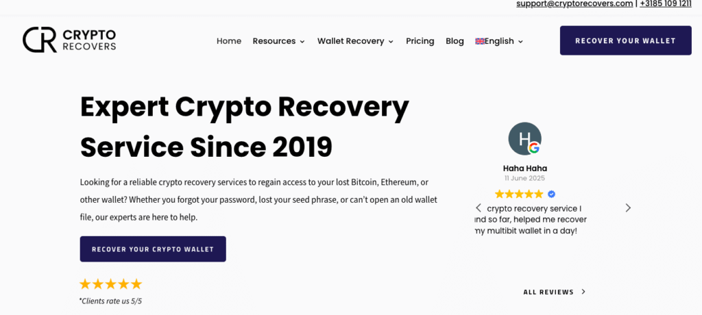 crypto recovers