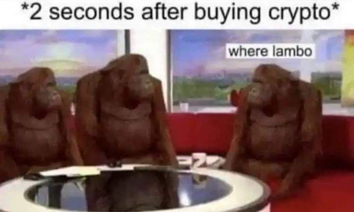 2 seconds after buying crypto