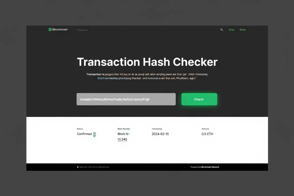 track transaction hash