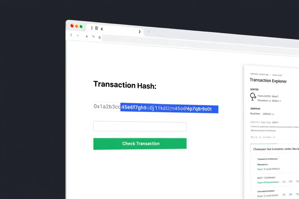 transaction hash checker