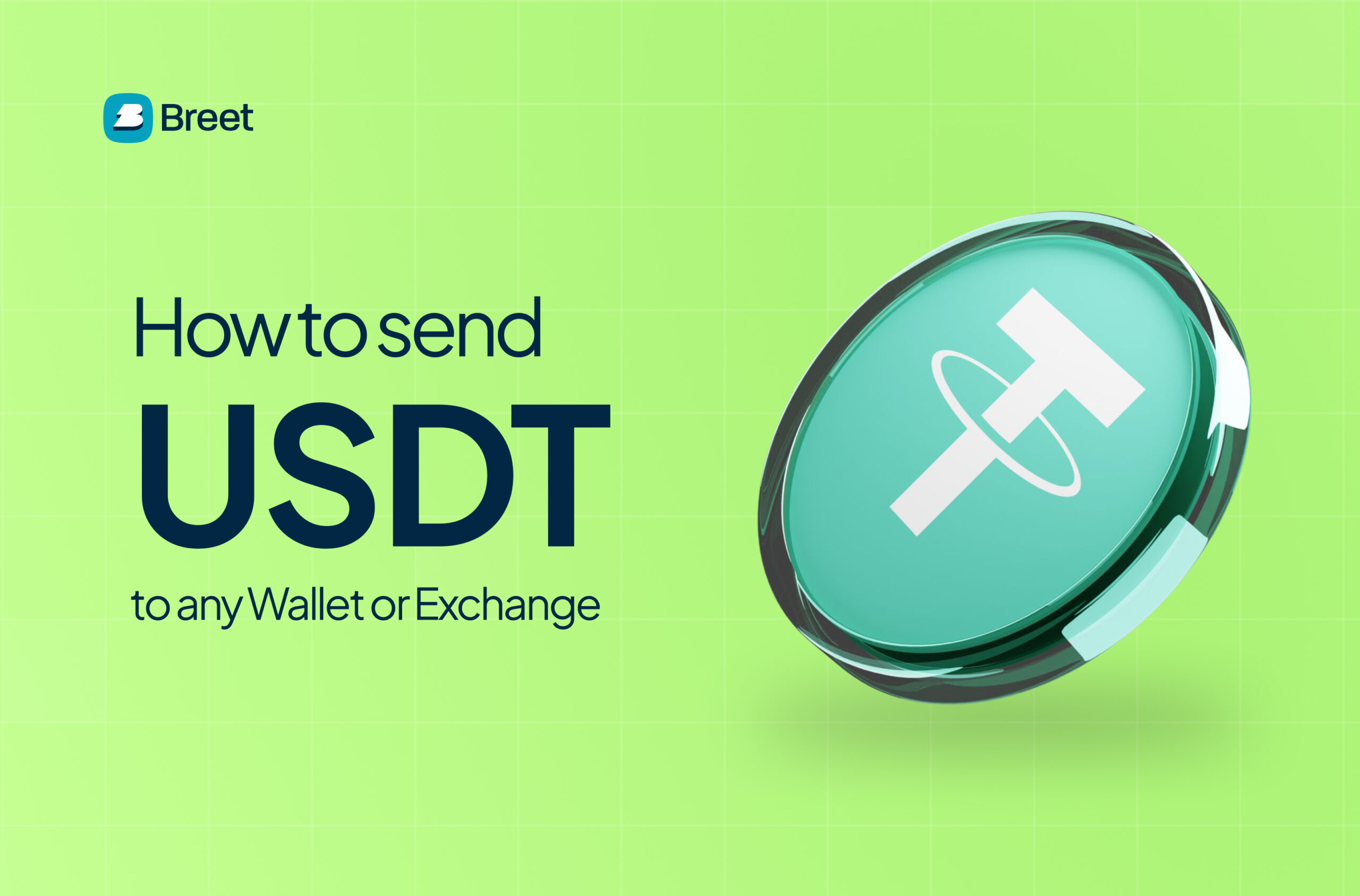 How to send USDT to another person without owning crypto first (using Breet)